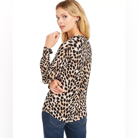 INC International Concepts Animal Print Top - Picture 3 of 8